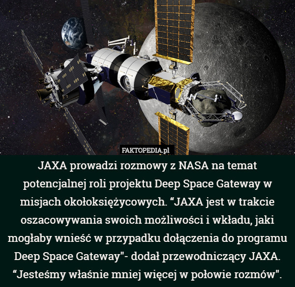 JAXA prowadzi rozmowy z NASA na temat potencjalnej roli projektu Deep Space