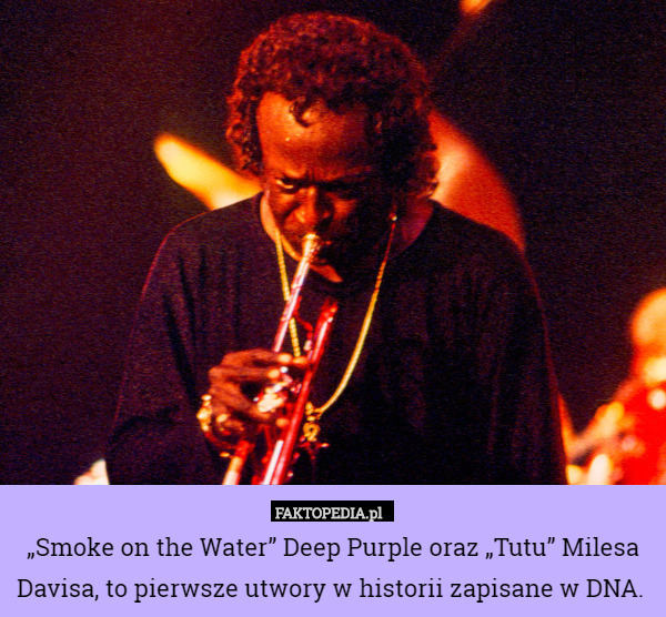 „Smoke on the Water” Deep Purple oraz „Tutu” Milesa Davisa, to pierwsze