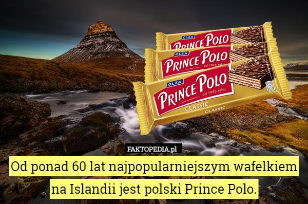 Od ponad 60 lat najpopularniejszym wafelkiem na Islandii jest polski...