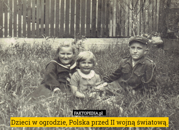 Dzieci w ogrodzie, Polska przed II wojną światową .