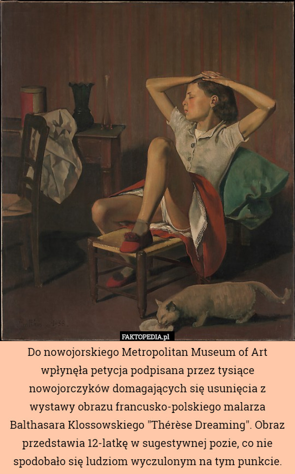 Do nowojorskiego Metropolitan Museum of Art wpłynęła petycja podpisana przez
