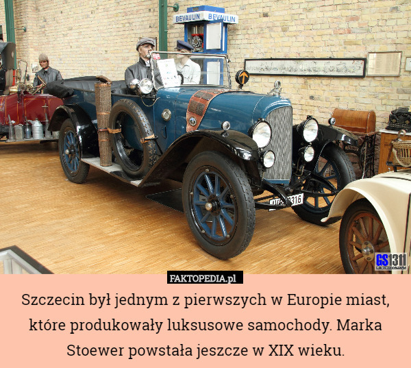 Szczecin był jednym z pierwszych w Europie miast, które produkowały luksusowe