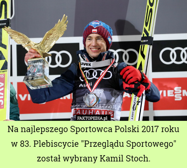 Na najlepszego Sportowca Polski 2017 roku w 83. Plebiscycie "Przeglądu Sportowego"...