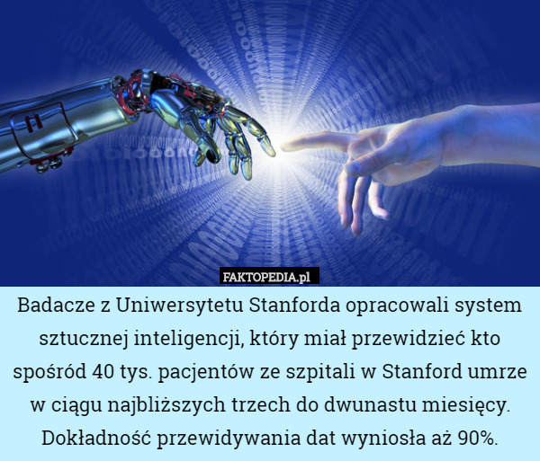 Badacze z Uniwersytetu Stanforda opracowali system sztucznej inteligencji,