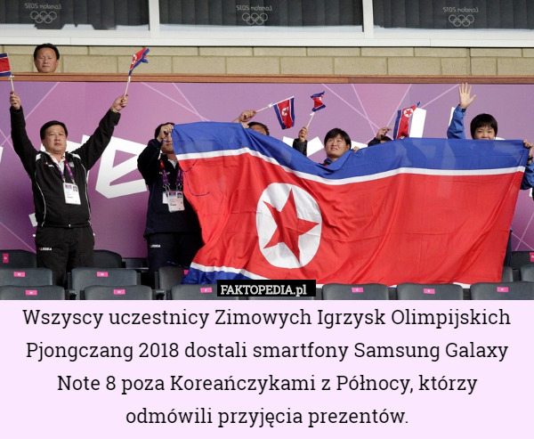 Wszyscy uczestnicy Zimowych Igrzysk Olimpijskich Pjongczang 2018 dostali