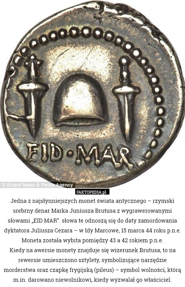 Jedna z najsłynniejszych monet świata antycznego – rzymski srebrny denar
