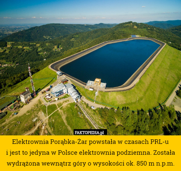 Elektrownia Porąbka-Żar powstała w czasach PRL-u i jest to jedyna w Polsce