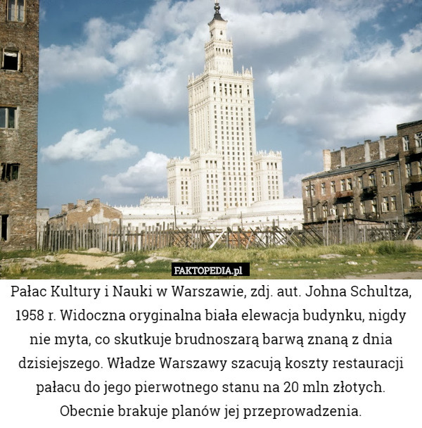 Pałac Kultury i Nauki w Warszawie. John Schultz, 1958 r.
