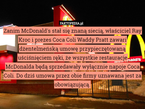 Zanim McDonald's stał się znaną siecią, właściciel Ray Kroc i prezes