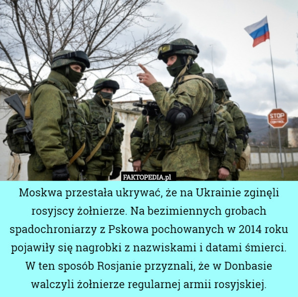 Moskwa przestała ukrywać, że na Ukrainie zginęli rosyjscy żołnierze. Na