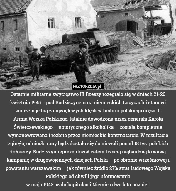 Ostatnie militarne zwycięstwo III Rzeszy rozegrało się w dniach 21-26 kwietnia