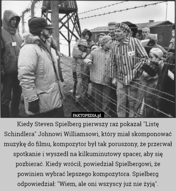Kiedy Steven Spielberg pierwszy raz pokazał "Listę Schindlera"...