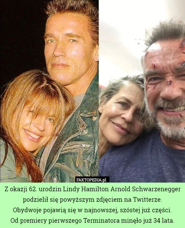 Z okazji 62. urodzin Lindy Hamilton Arnold Schwarzenegger podzielił się...