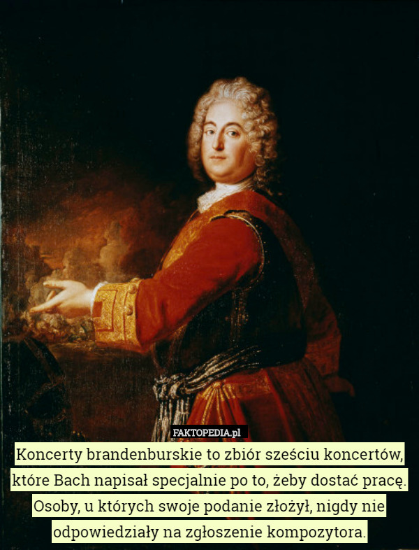 Koncerty brandenburskie to zbiór sześciu koncertów, które Bach napisał specjalnie...
