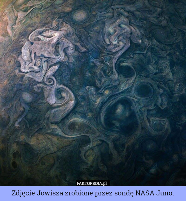 Zdjęcie Jowisza zrobione przez sondę NASA Juno.
