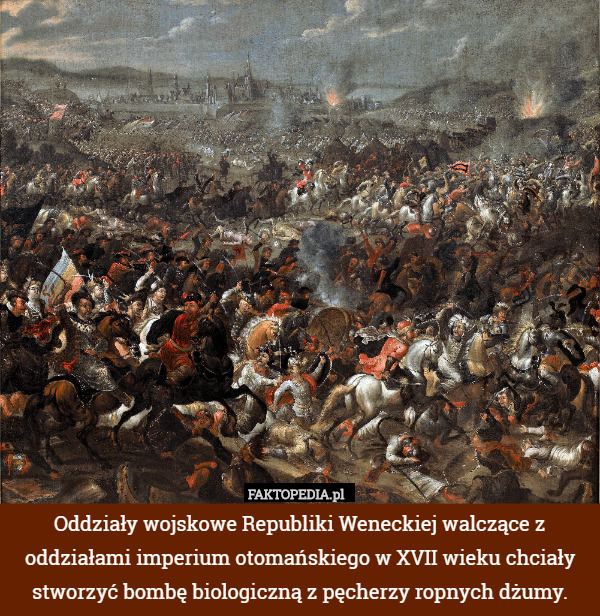 Oddziały wojskowe Republiki Weneckiej walczące z oddziałami imperium otomańskiego...