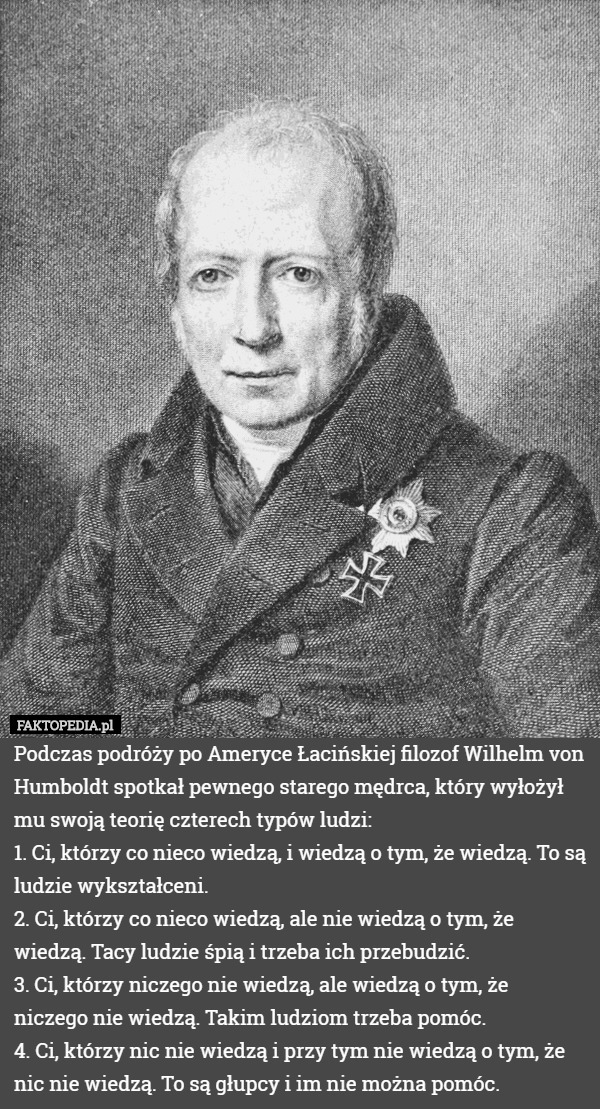 Podczas podróży po Ameryce Łacińskiej filozof Wilhelm von Humboldt spotkał...