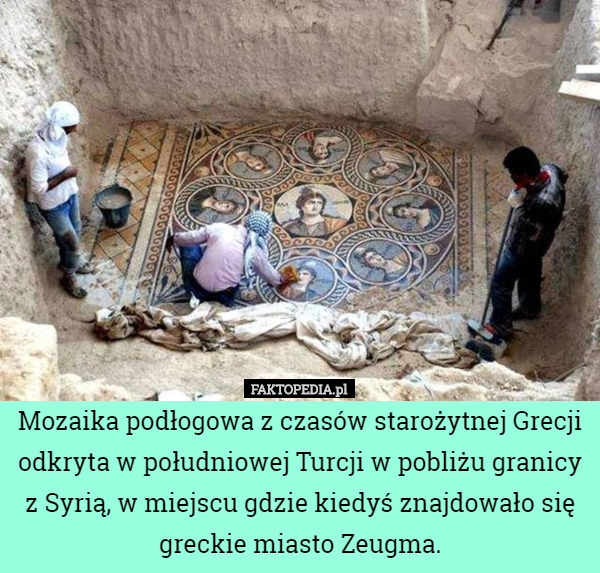 Mozaika podłogowa z czasów starożytnej Grecji odkryta w południowej Turcji...