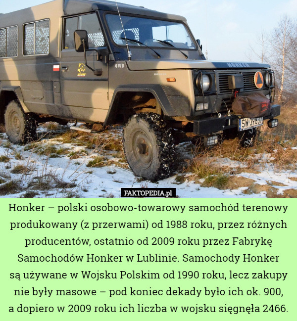Honker – polski osobowo-towarowy samochód terenowy produkowany (z przerwami)