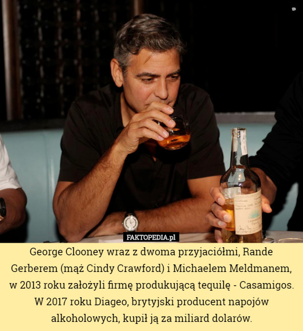 George Clooney wraz z dwoma przyjaciółmi, Rande Gerberem (mąż Cindy Crawford)...