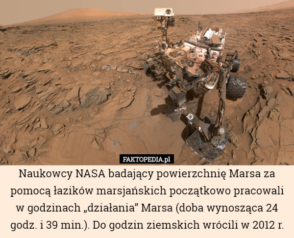Naukowcy NASA badający powierzchnię Marsa za pomocą łazików marsjańskich...