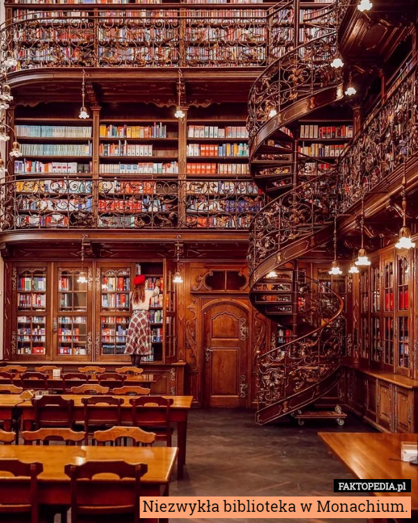 Niezwykła biblioteka w Monachium.