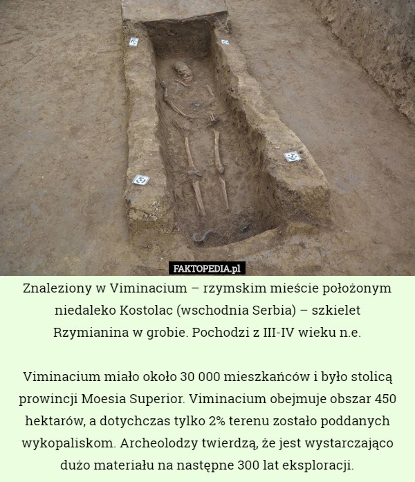Znaleziony w Viminacium – rzymskim mieście położonym niedaleko Kostolac...