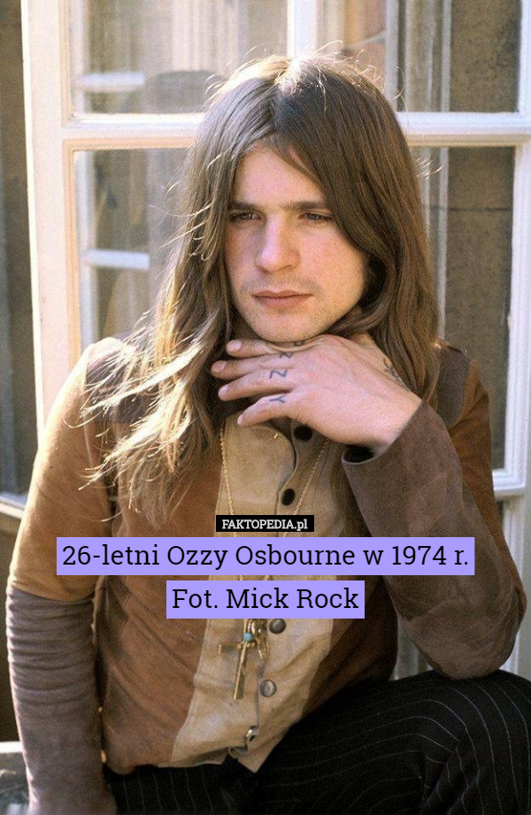 26-letni Ozzy Osbourne w 1974 r. Fot. Mick Rock