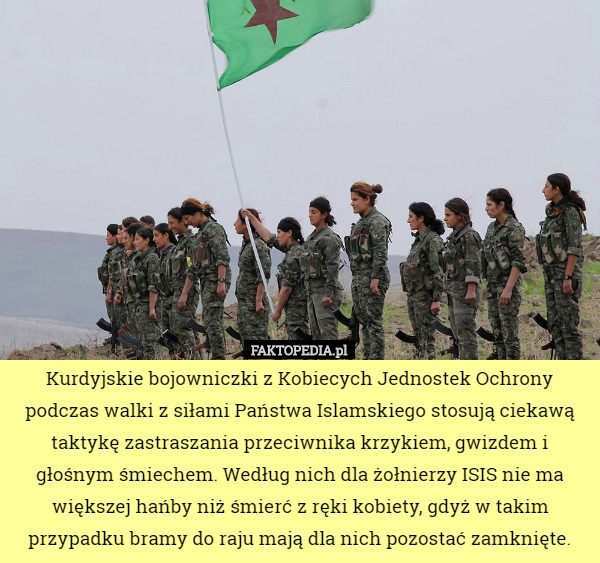 Kurdyjskie bojowniczki z Kobiecych Jednostek Ochrony podczas walki z siłami...