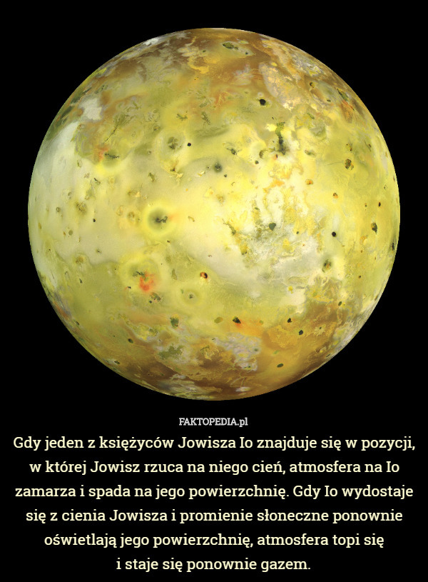 Gdy jeden z księżyców Jowisza Io znajduje się w pozycji, w której Jowisz...