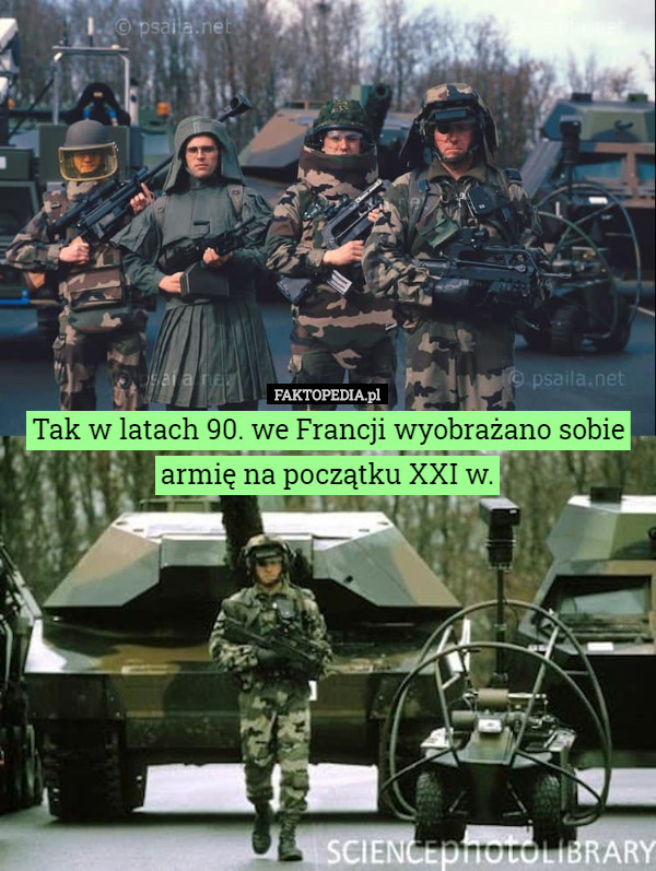 Tak w latach 90. we Francji wyobrażano sobie armię na początku XXI w.