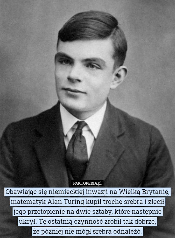 Obawiając się niemieckiej inwazji na Wielką Brytanię, matematyk Alan Turing...