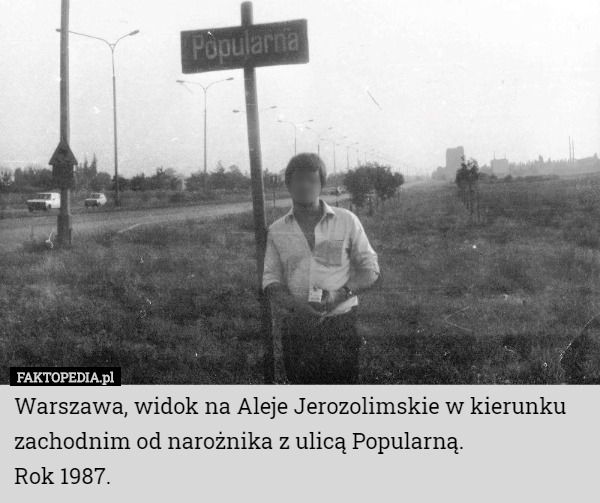 Warszawa, widok na Aleje Jerozolimskie w kierunku zachodnim od narożnika