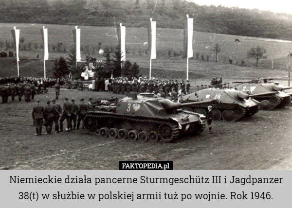 Niemieckie działa pancerne Sturmgeschütz III i Jagdpanzer 38(t) w służbie...