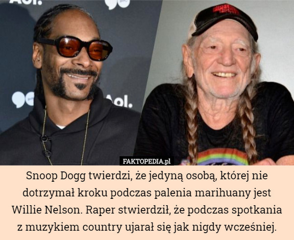 Snoop Dogg twierdzi, że jedyną osobą, której nie dotrzymał kroku podczas...
