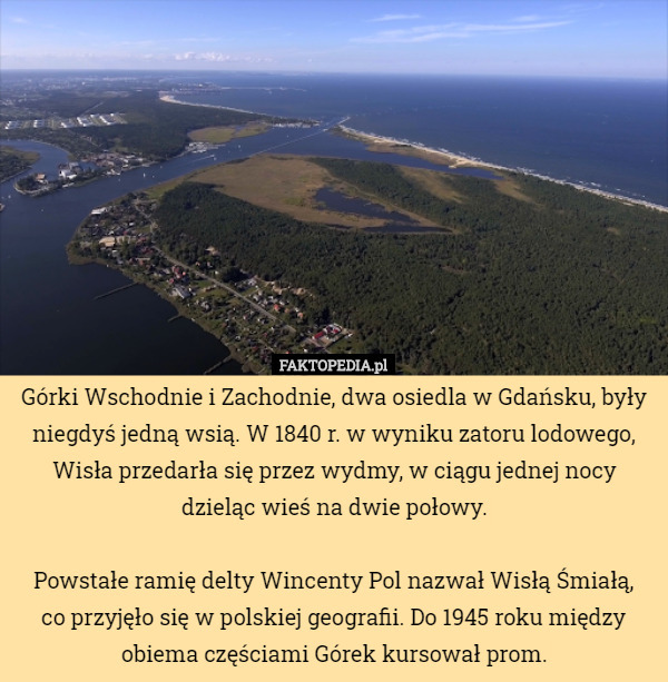 Górki Wschodnie i Zachodnie, dwa osiedlaw Gdańsku, były niegdyś jedną wsią.