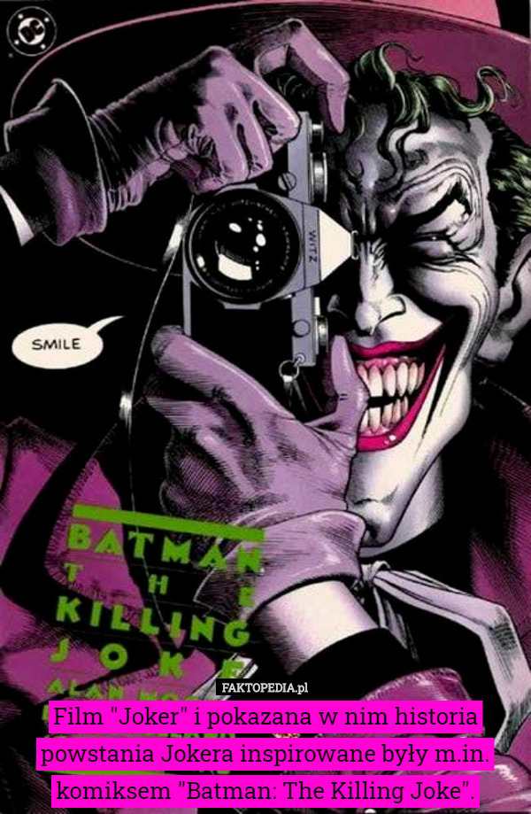 Film "Joker" i pokazana w nim historia powstania Jokera inspirowane...