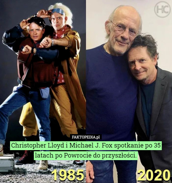 Christopher Lloyd i Michael J. Fox spotkanie po 35 latach po Powrocie do
