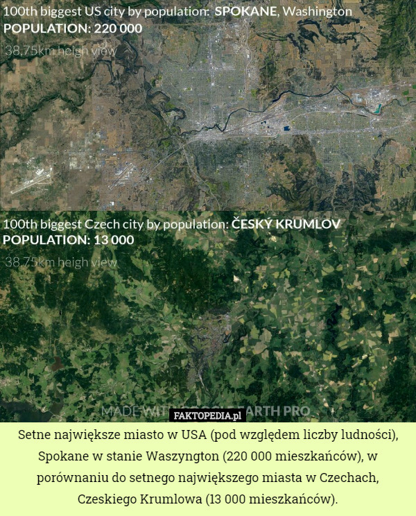 Setne największe miasto w USA (pod względem liczby ludności), Spokane w...
