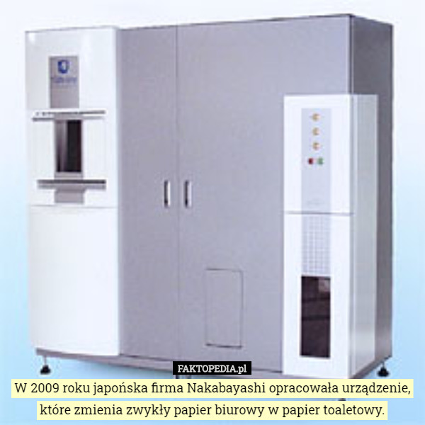 W 2009 roku japońska firma Nakabayashi opracowała urządzenie, które zmienia...