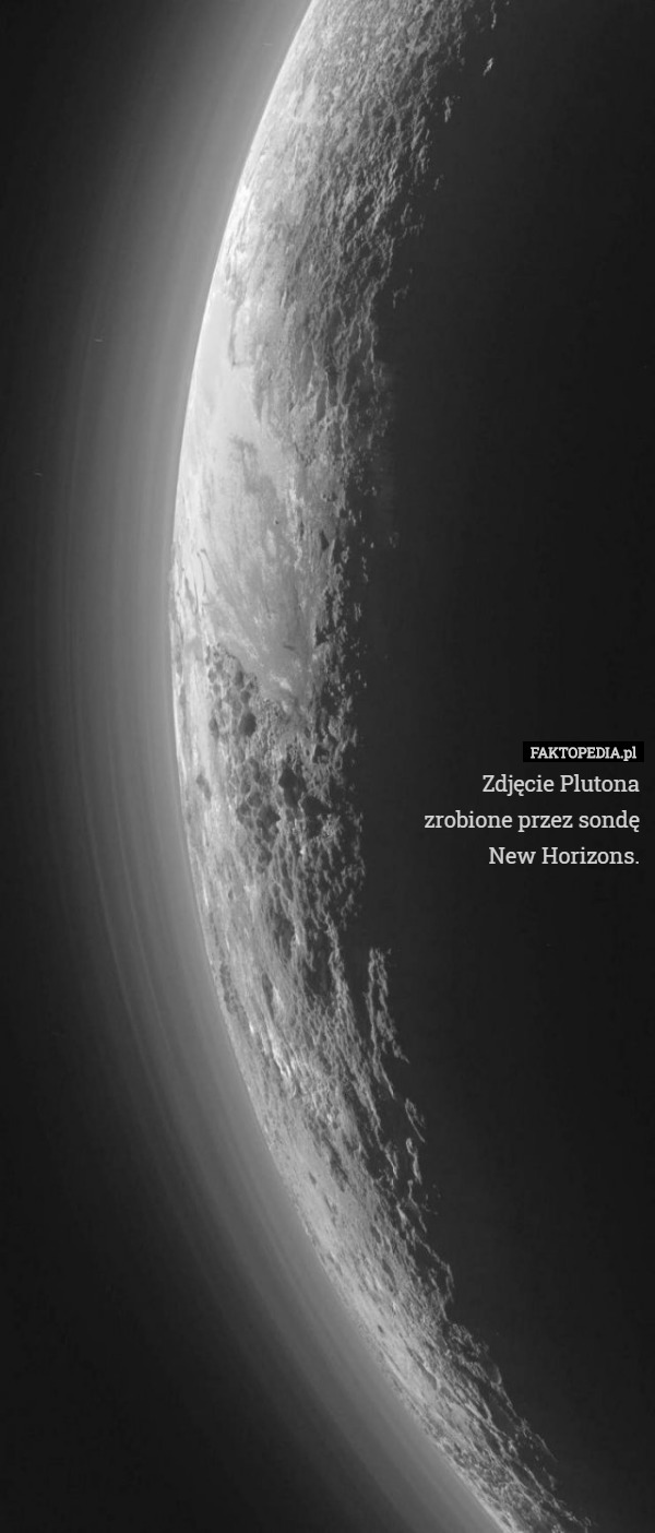 Zdjęcie Plutonazrobione przez sondęNew Horizons.