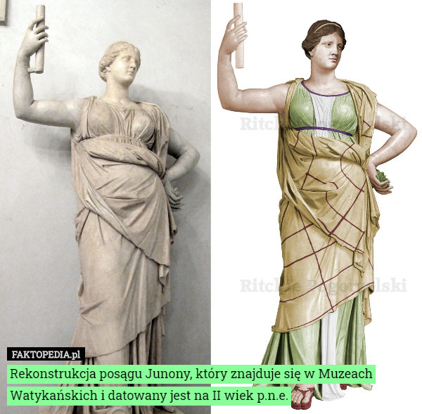 Rekonstrukcja posągu Junony, który znajduje się w Muzeach Watykańskich i...