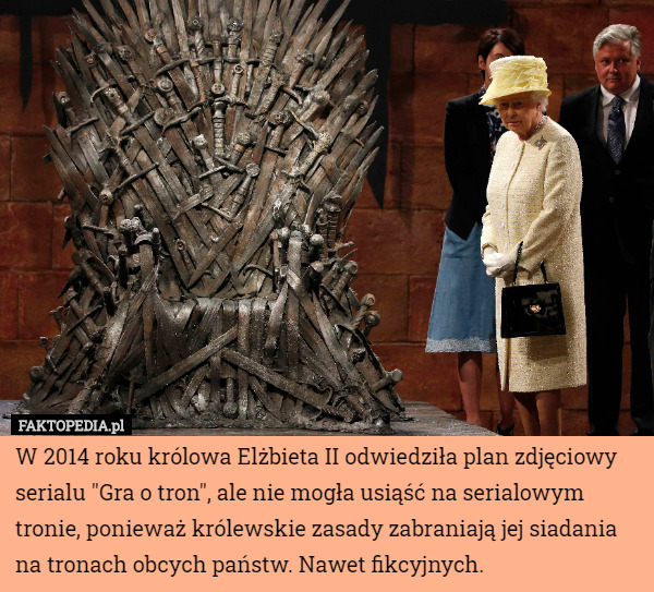 W 2014 roku królowa Elżbieta II odwiedziła plan zdjęciowy serialu 
