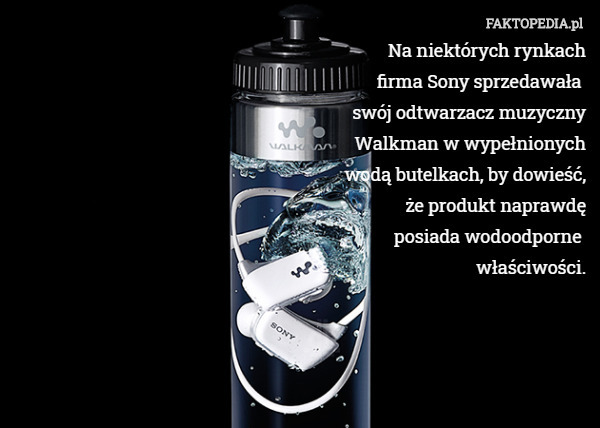 Na niektórych rynkach firma Sony sprzedawała swój odtwarzacz muzyczny Walkman...