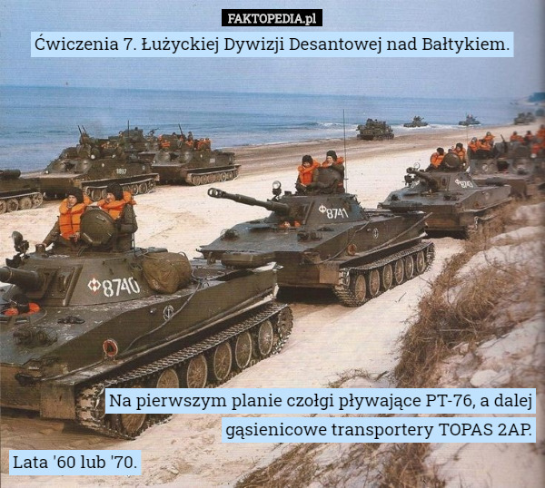 Ćwiczenia 7. Łużyckiej Dywizji Desantowej nad Bałtykiem.