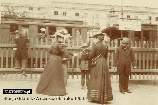 Stacja Gdańsk-Wrzeszcz ok. roku 1900.