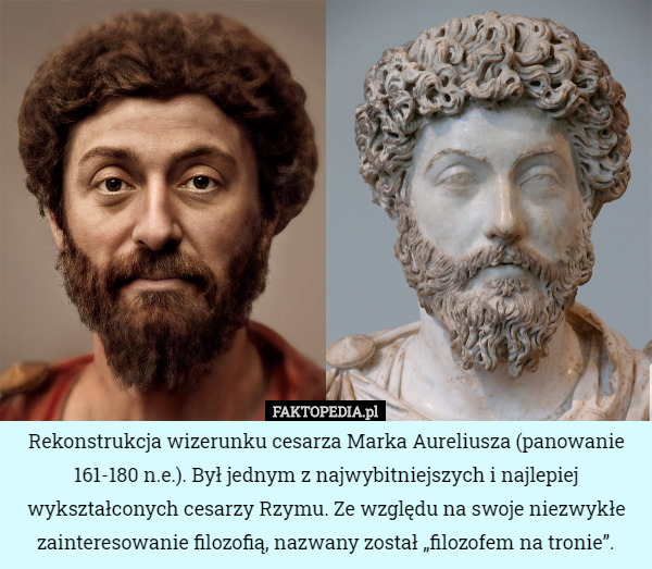 Rekonstrukcja wizerunku cesarza Marka Aureliusza...