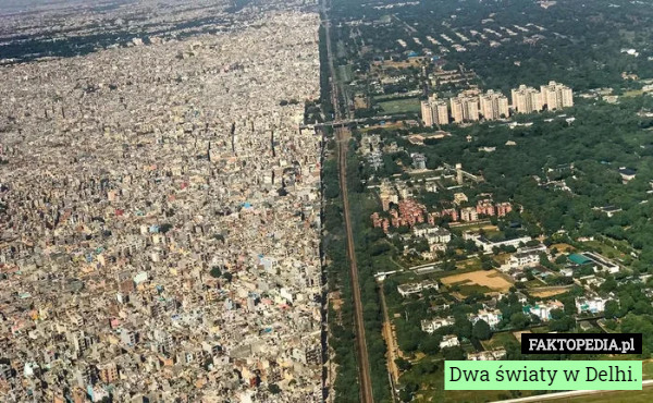 Dwa światy w Delhi.