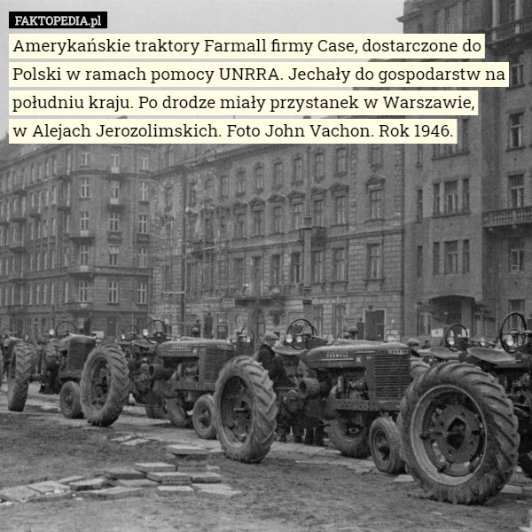 Amerykańskie traktory Farmall firmy Case, dostarczone do Polski w ramach...