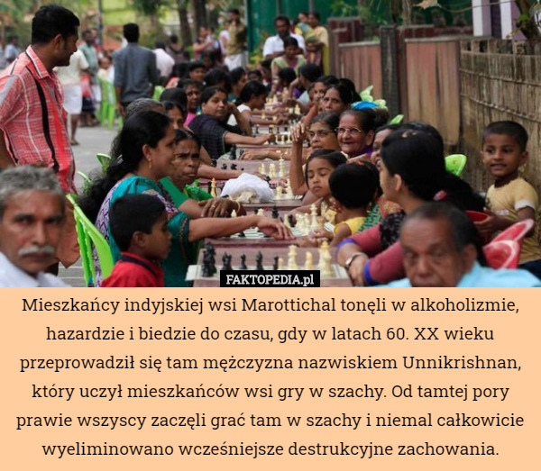 Mieszkańcy indyjskiej wsi Marottichal tonęli w alkoholizmie, hazardzie i...